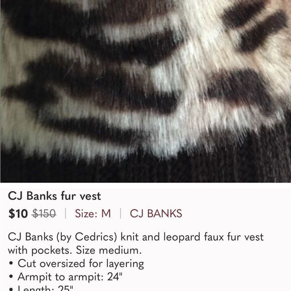 Cedrics Women’s Dark Brown Reversible Fur Vest - Picture 12 of 12